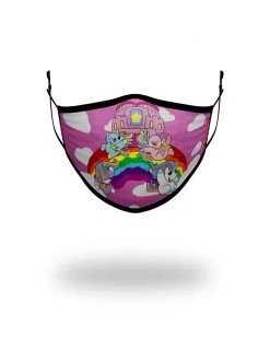 SPRAYGROUND® KIDS FORM FITTING MASK: RAINBOW BOUNCE FACE MASKS
