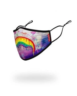 SPRAYGROUND® KIDS FORM FITTING MASK: MELT THE RAINBOW FACE MASKS