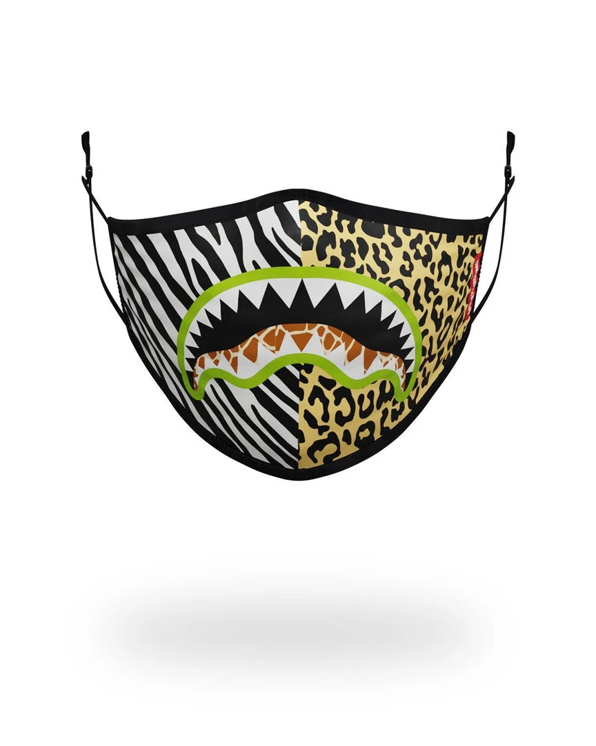 SPRAYGROUND® FACE MASKS ADULT SAFARI SHARK FORM FITTING FACE MASK 1 SPRAYGROUND® FACE MASKS ADULT SAFARI SHARK FORM FITTING FACE MASK