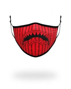 SPRAYGROUND® ADULT REVERSE SHARKS IN PARIS (RED) FORM FITTING FACE MASK