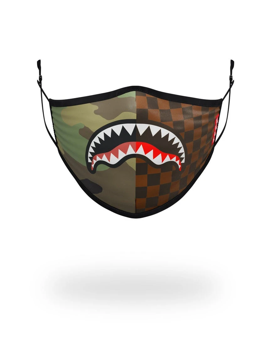 SPRAYGROUND® FACE MASKS ADULT CHECKS & CAMO FORM FITTING FACE MASK 1 SPRAYGROUND® FACE MASKS ADULT CHECKS & CAMO FORM FITTING FACE MASK