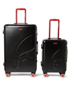 SPRAYGROUND® SHARKITECTURE MOLDED 2 PC LUGGAGE SET CARRY-ON LUGGAGE