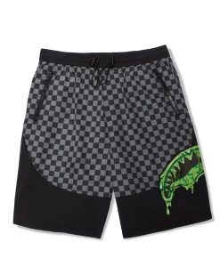 SPRAYGROUND® SHARKS IN PARIS SLIME SHORTS APPAREL+GEAR