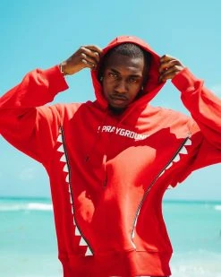 SPRAYGROUND® VERTICAL TRIBE HOODY (RED)