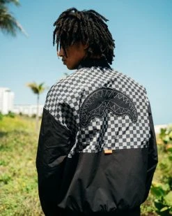 SPRAYGROUND® ANGLED ZIP ATTACK SHARK WINDBREAKER APPAREL+GEAR