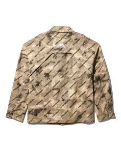 SPRAYGROUND® DOUBLE YOKE SNAP FRONT JACKET (BROWN)