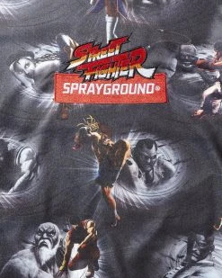 SPRAYGROUND® APPAREL+GEAR STREET FIGHTER KNOCKOUT HOODY (BLACK)