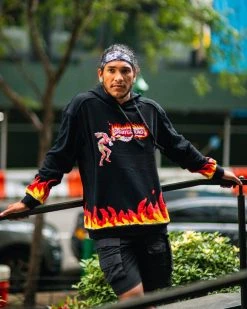 SPRAYGROUND® APPAREL+GEAR STREET FIGHTER DHALSIM YOGA INFERNO HOODY (BLACK)