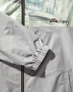 SPRAYGROUND® MONEY STACKS WINDBREAKER (GREY) APPAREL+GEAR 5 SPRAYGROUND® MONEY STACKS WINDBREAKER (GREY) APPAREL+GEAR