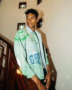 SPRAYGROUND® APPAREL+GEAR BY DBD DENIM JACKET (GREEN)