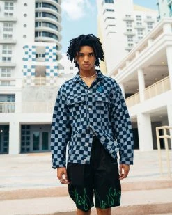 SPRAYGROUND® APPAREL+GEAR FIRE SHORTS (BLACK)