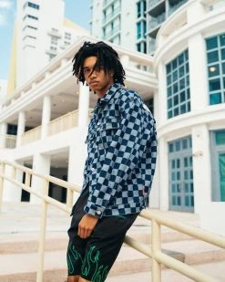 SPRAYGROUND® APPAREL+GEAR FIRE SHORTS (BLACK)