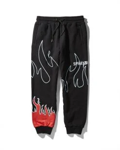 SPRAYGROUND® FIRE BAGGY SWEATPANT (BLACK)