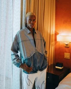 SPRAYGROUND® FIRE BAGGY SWEATPANT (WHITE) APPAREL+GEAR