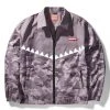 SPRAYGROUND® APPAREL+GEAR SHARK CHECK TRIBE WINDBREAKER (PURPLE)
