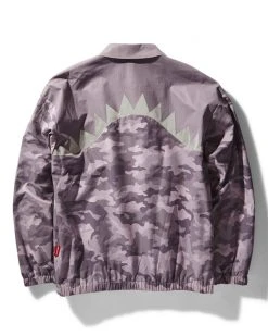 SPRAYGROUND® APPAREL+GEAR SHARK CHECK TRIBE WINDBREAKER (PURPLE)