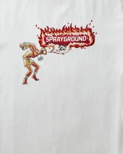 SPRAYGROUND® APPAREL+GEAR STREET FIGHTER DHALSIM YOGA INFERNO T-SHIRT (WHITE)