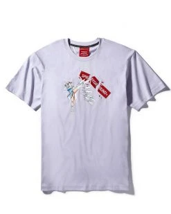 SPRAYGROUND® STREET FIGHTER CHUN LI SENRETSUKYAKU T-SHIRT (WHITE)