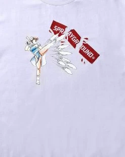 SPRAYGROUND® STREET FIGHTER CHUN LI SENRETSUKYAKU T-SHIRT (WHITE)