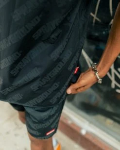 SPRAYGROUND® SPRAYGROUND INFINITI REFLECTIVE SHORT-SLEEVE BUTTON DOWN APPAREL+GEAR