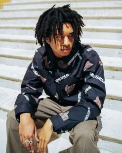 SPRAYGROUND® BUTTON UP BEARS JACKET APPAREL+GEAR