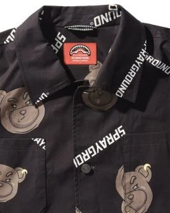 SPRAYGROUND® BUTTON UP BEARS JACKET APPAREL+GEAR