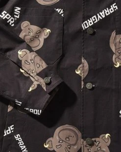 SPRAYGROUND® BUTTON UP BEARS JACKET APPAREL+GEAR