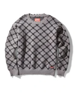SPRAYGROUND® MONEYGRAM KNIT CREW (GRAY)