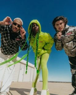 SPRAYGROUND® MONEYGRAM PUFFER JACKET (NEON GREEN)