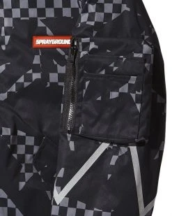 SPRAYGROUND® APPAREL+GEAR SHARK CAMO ZIP FRONT BOMBER JACKET