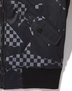 SPRAYGROUND® APPAREL+GEAR SHARK CAMO ZIP FRONT BOMBER JACKET