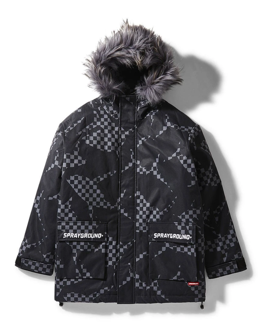 SPRAYGROUND® SHARK CAMO FUR HOOD WINTER COAT SPRAYGROUND® SHARK CAMO FUR HOOD WINTER COAT