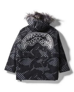 SPRAYGROUND® SHARK CAMO FUR HOOD WINTER COAT 2 SPRAYGROUND® SHARK CAMO FUR HOOD WINTER COAT