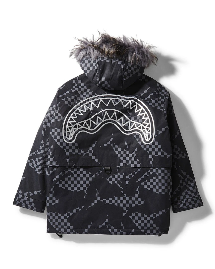 SPRAYGROUND® SHARK CAMO FUR HOOD WINTER COAT SPRAYGROUND® SHARK CAMO FUR HOOD WINTER COAT