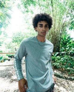 SPRAYGROUND® APPAREL+GEAR EMBOSSED SHARK CREW (GRAY)