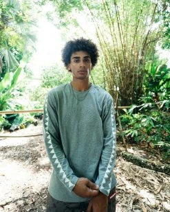 SPRAYGROUND® APPAREL+GEAR EMBOSSED SHARK CREW (GRAY)