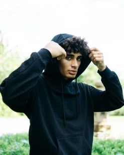 SPRAYGROUND® EMBOSSED SHARK HOODY (BLACK) APPAREL+GEAR