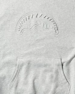 SPRAYGROUND® EMBOSSED SHARK HOODY (GRAY) APPAREL+GEAR 4 SPRAYGROUND® EMBOSSED SHARK HOODY (GRAY) APPAREL+GEAR