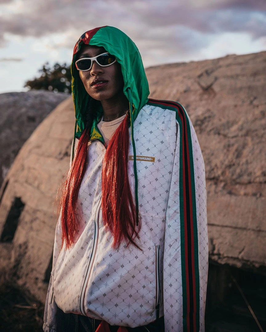 SPRAYGROUND® APPAREL+GEAR FIFTH AVENUE WINDBREAKER (BEIGE) SPRAYGROUND® APPAREL+GEAR FIFTH AVENUE WINDBREAKER (BEIGE)