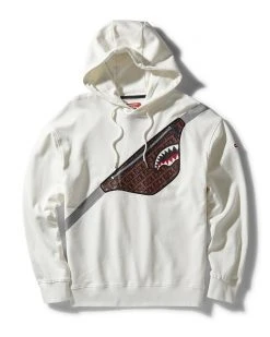 SPRAYGROUND® CROSSBODY HOODY (WHITE) APPAREL+GEAR