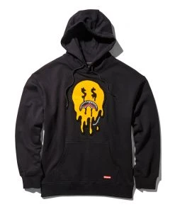 SPRAYGROUND® DRIP SHARK SMILEY HOODY (BLACK) APPAREL+GEAR