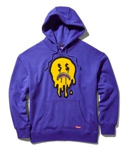 SPRAYGROUND® APPAREL+GEAR DRIP SHARK SMILEY HOODY (ROYAL BLUE)