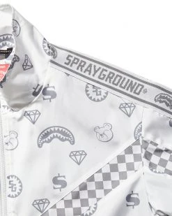 SPRAYGROUND® ZIP FRONT MONOGRAM WINDBREAKER APPAREL+GEAR 2 SPRAYGROUND® ZIP FRONT MONOGRAM WINDBREAKER APPAREL+GEAR