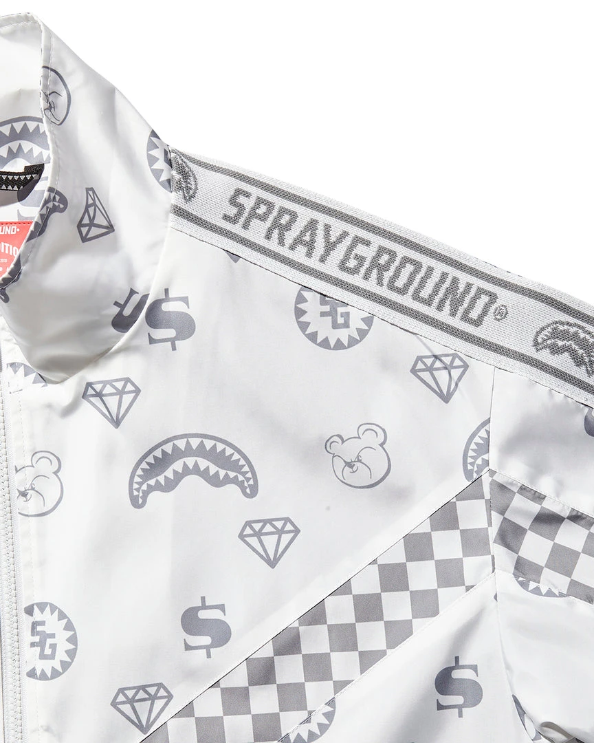 SPRAYGROUND® ZIP FRONT MONOGRAM WINDBREAKER APPAREL+GEAR SPRAYGROUND® ZIP FRONT MONOGRAM WINDBREAKER APPAREL+GEAR