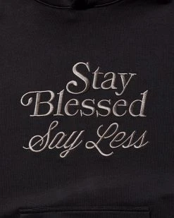SPRAYGROUND® APPAREL+GEAR STAY BLESSED SAY LESS HOODY 2 SPRAYGROUND® APPAREL+GEAR STAY BLESSED SAY LESS HOODY
