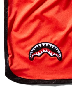 SPRAYGROUND® JAPAN WAVE CORTO SWIM TRUNKS (RED) SWIMWEAR