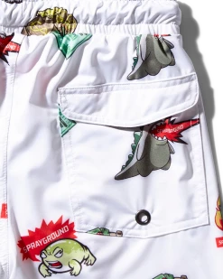 SPRAYGROUND® KIDS PATCH ALL-IN SWIM TRUNKS (WHITE) 2 SPRAYGROUND® KIDS PATCH ALL-IN SWIM TRUNKS (WHITE)