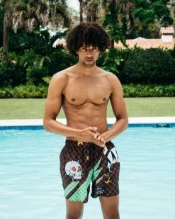 SPRAYGROUND® WTF SHARK SHOTO SWIM TRUNKS SWIMWEAR