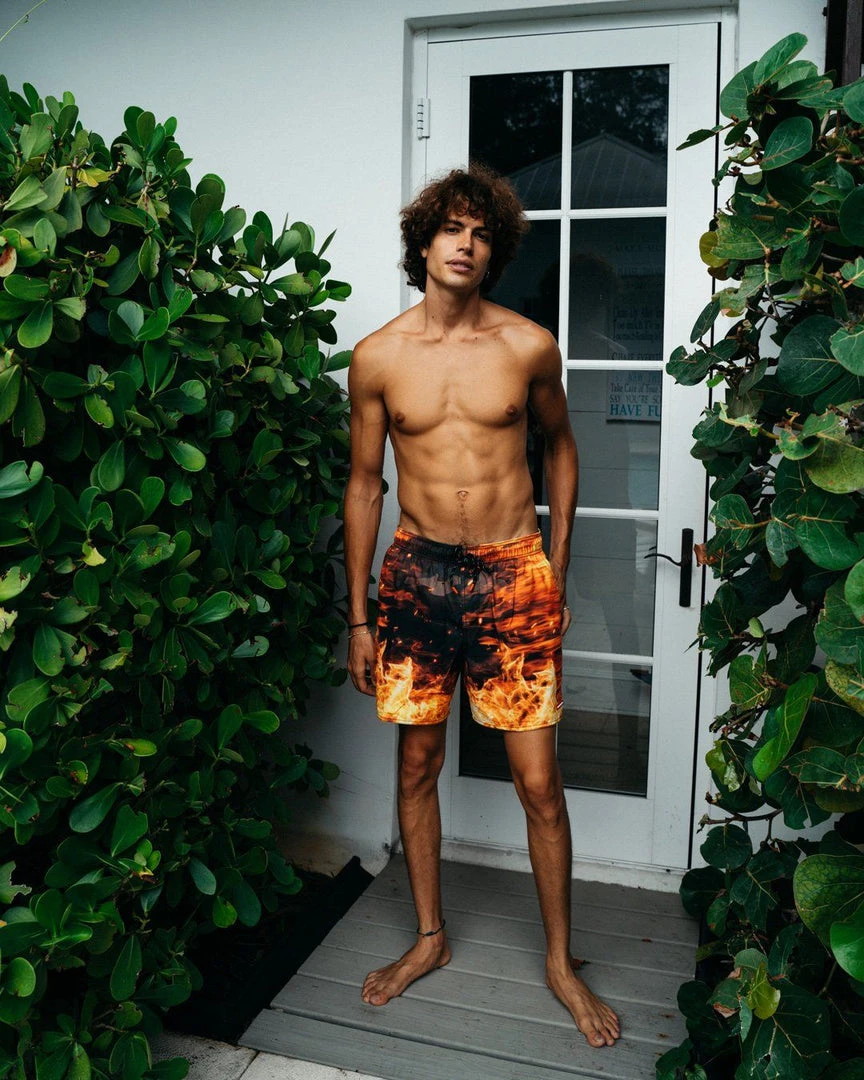SPRAYGROUND® SWIMWEAR CAMO FIRE SHOTO SWIM TRUNKS 7 SPRAYGROUND® SWIMWEAR CAMO FIRE SHOTO SWIM TRUNKS
