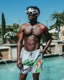 SPRAYGROUND® WTF ART SHOTO SWIM TRUNKS SWIMWEAR